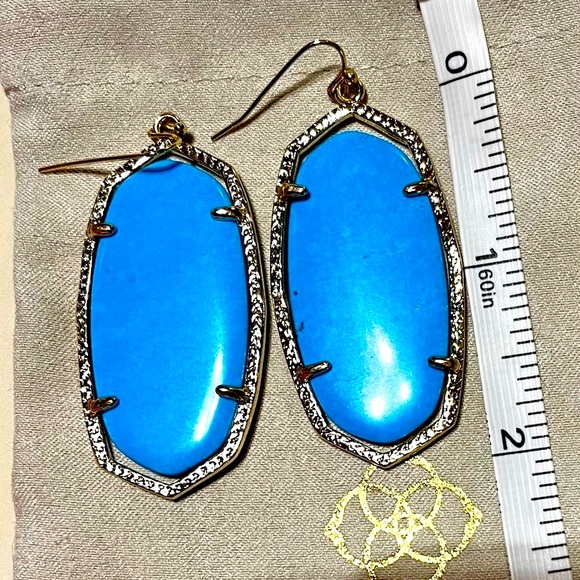 Kendra Scott turquoise drop earrings - Picture 2 of 2